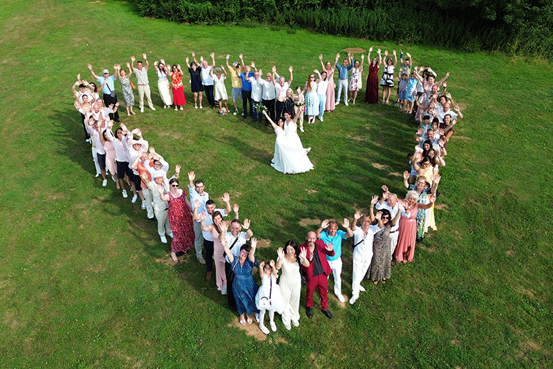 Photo Aérienne de Grand Groupe par Drone